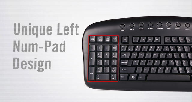 Unique Left Num-Pad Design