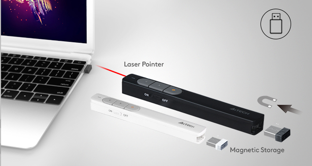 Magnetic USB Receiver Storage