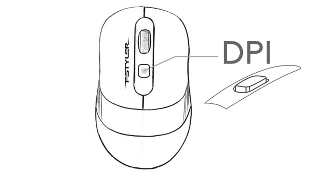 2000 DPI 3-Level Adjustable