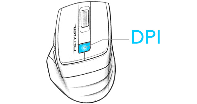 2400 DPI 4-Level Adjustable