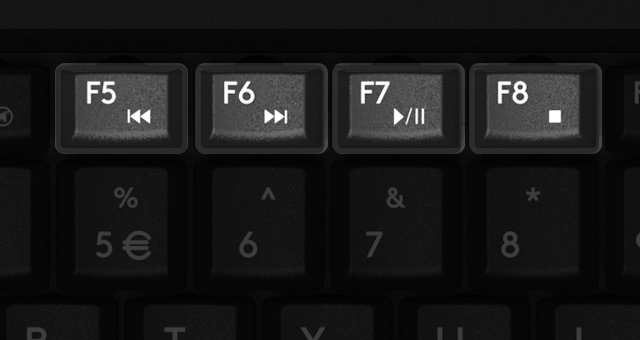 Multimedia Hot Keys Access