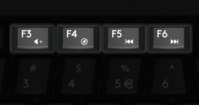 Multimedia Hot Keys Access