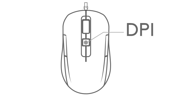 1600 DPI 4-Level Adjustable