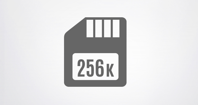 256K Onboard Memory
