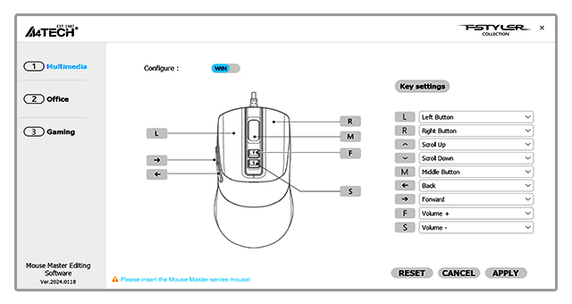 Mouse Master Editing Software