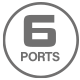 6 Ports